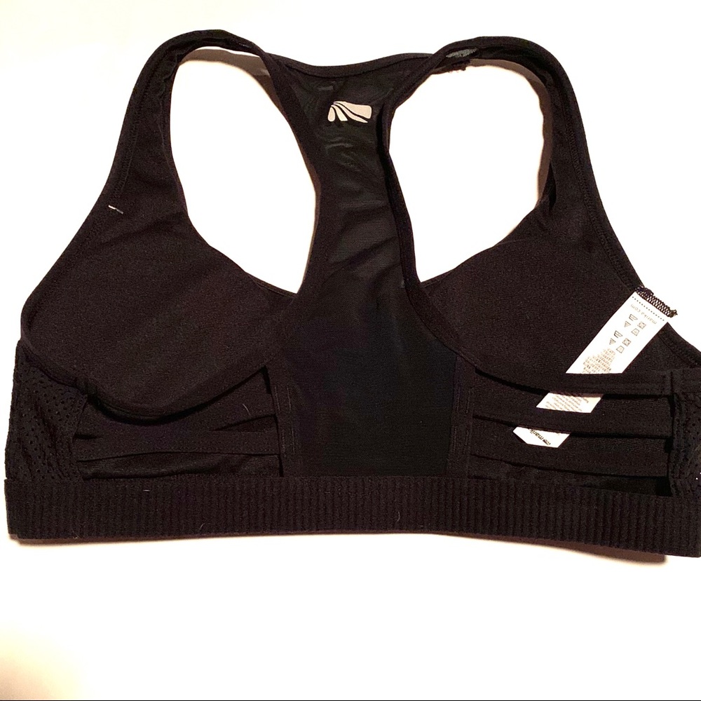 Black Racerback Sports Bra - Picture 4 of 10
